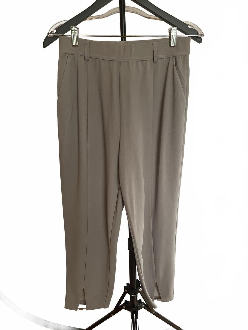 Halara Flex MicroWaffle Pant Taupe Ankle Size Small New With Tags